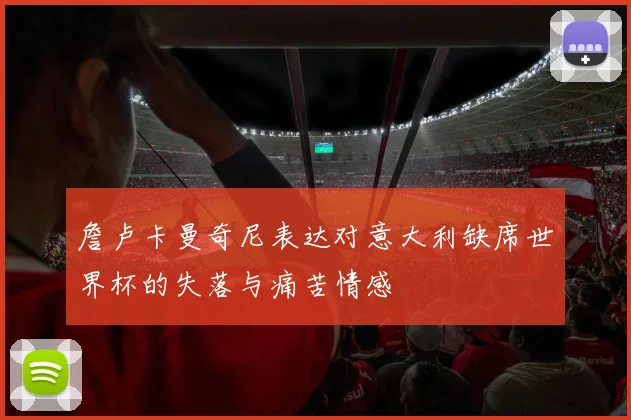 詹卢卡曼奇尼表达对意大利缺席世界杯的失落与痛苦情感